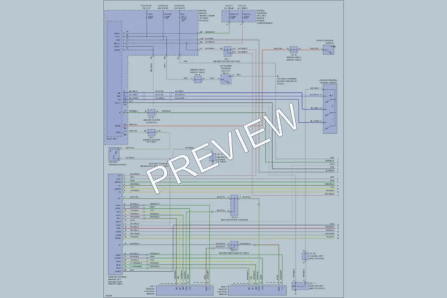 2003 Lexus GX470 Memory Systems wiring diagram preview
