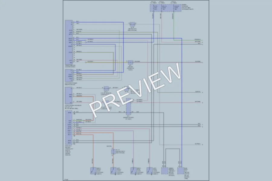 2003 Lexus GX470 Power Windows wiring diagram preview