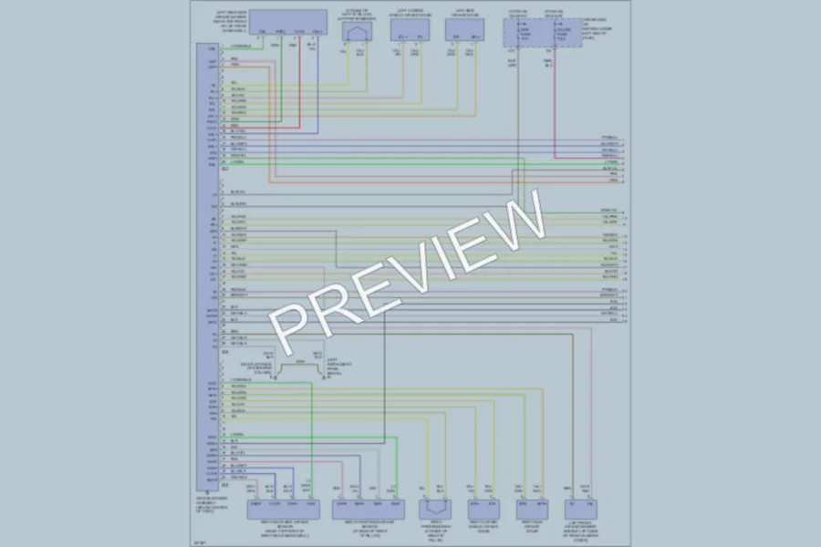 2003 Lexus GX470 Supplemental Restraints wiring diagram preview