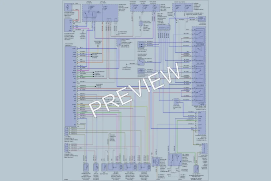 2003 Lexus IS300 Air Conditioning wiring diagram preview