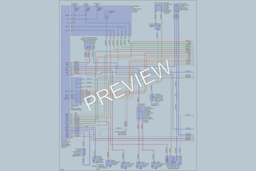 2003 Lexus IS300 Power Door Locks wiring diagram preview