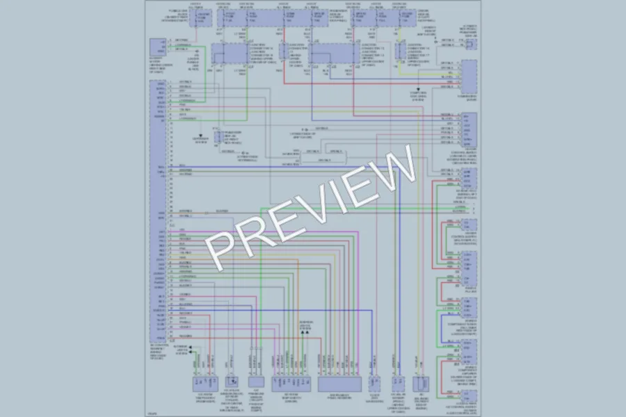 2003 Lexus LS430 Air Conditioning wiring diagram preview