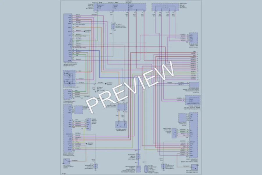 2003 Lexus LS430 Anti Theft wiring diagram preview