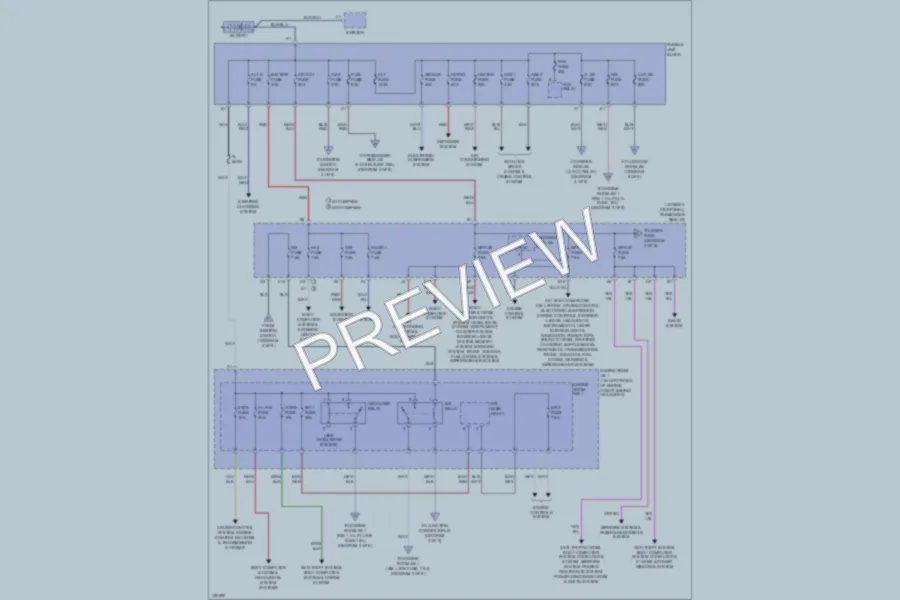 2003 Lexus LS430 Power Distribution wiring diagram preview