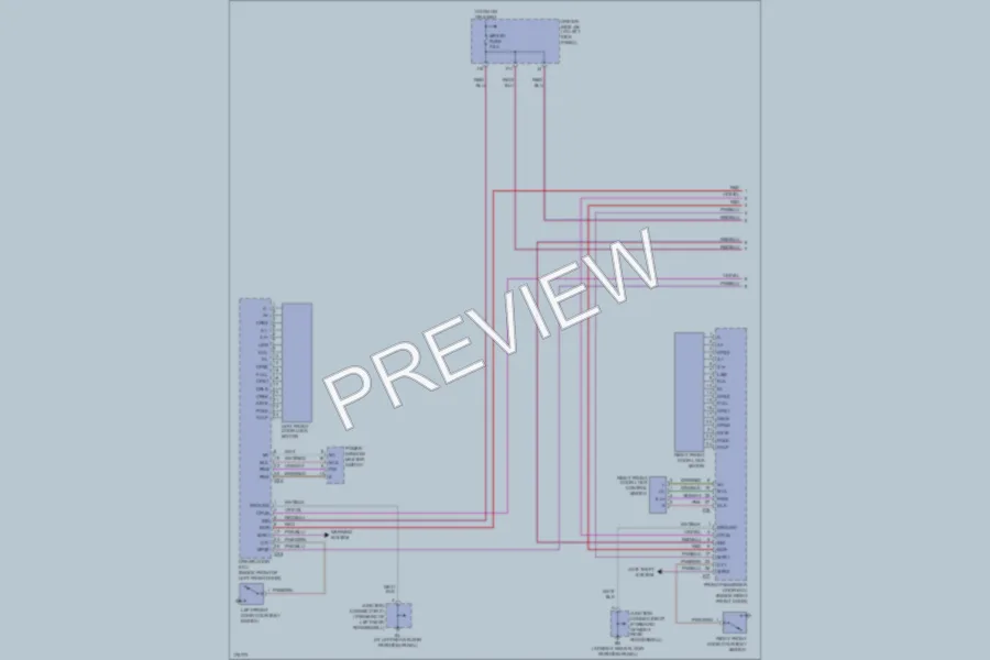 2003 Lexus LS430 Power Door Locks wiring diagram preview