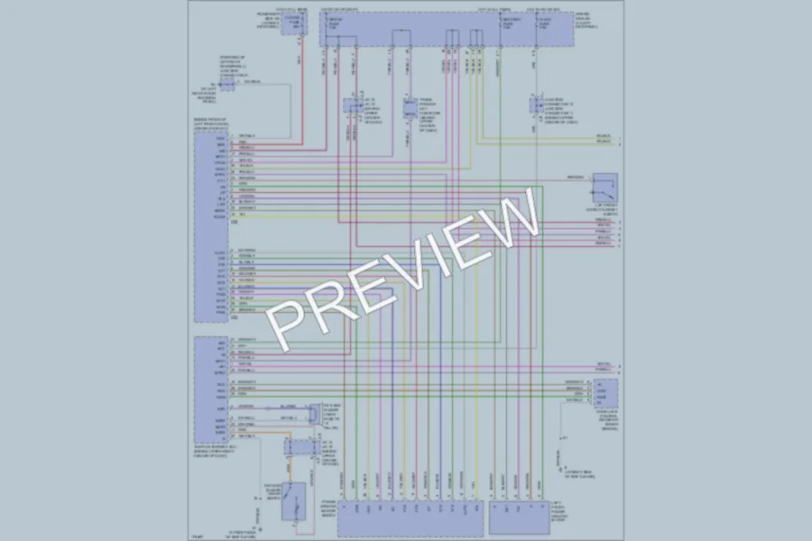 2003 Lexus LS430 Power Windows wiring diagram preview