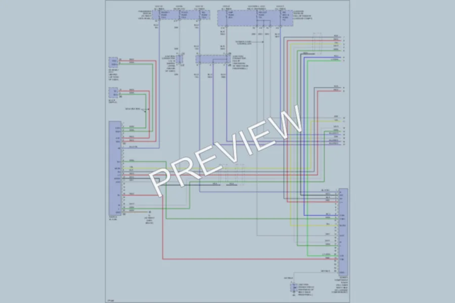2003 Lexus LS430 Radio wiring diagram preview