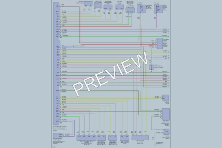 2003 Lexus LS430 Supplemental Restraints wiring diagram preview