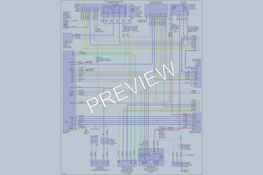 2003 Lexus LX470 Air Conditioning wiring diagram preview