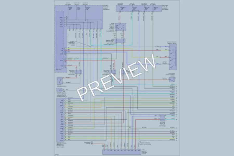 2003 Lexus LX470 Memory Systems wiring diagram preview