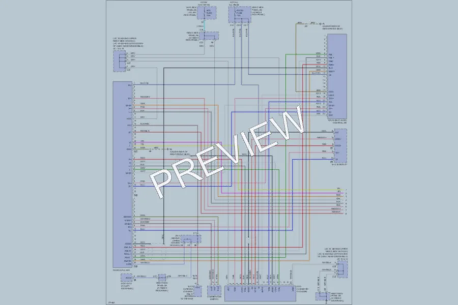 2003 Lexus LX470 Radio wiring diagram preview