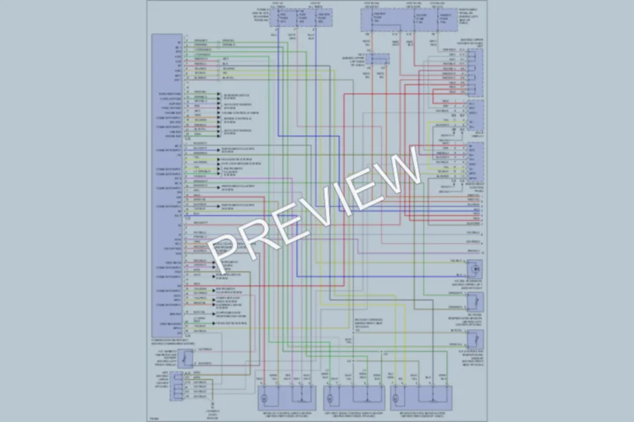 2003 Lexus RX300 Air Conditioning wiring diagram preview