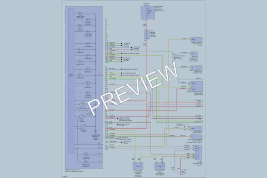 2003 Lexus RX300 Instrument Cluster wiring diagram preview