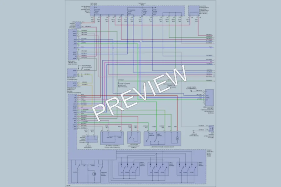 2003 Lexus RX300 Power Windows wiring diagram preview