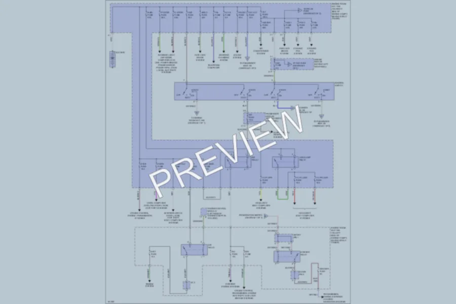 2003 Lexus SC430 Power Distribution wiring diagram preview