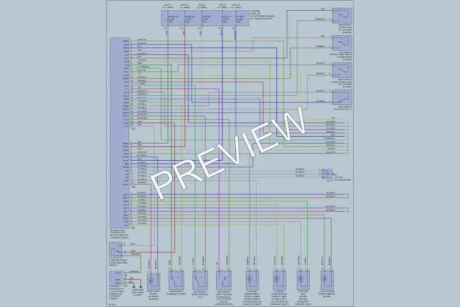 2003 Lexus SC430 Power Top Sunroof wiring diagram preview