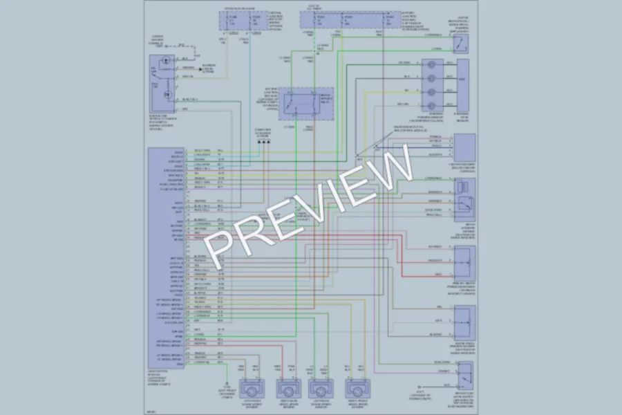 2003 Lincoln Aviator Anti Lock Brakes wiring diagram preview
