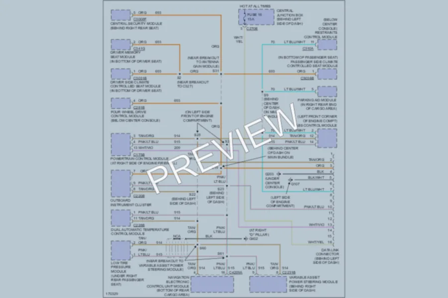 2003 Lincoln Aviator Computer Data Lines wiring diagram preview