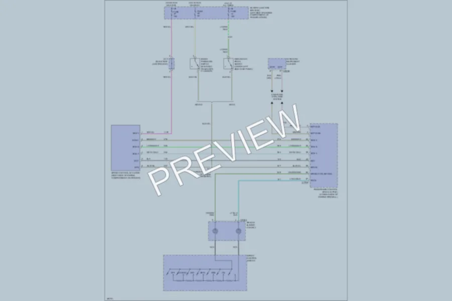 2003 Lincoln Aviator Cruise Control wiring diagram preview