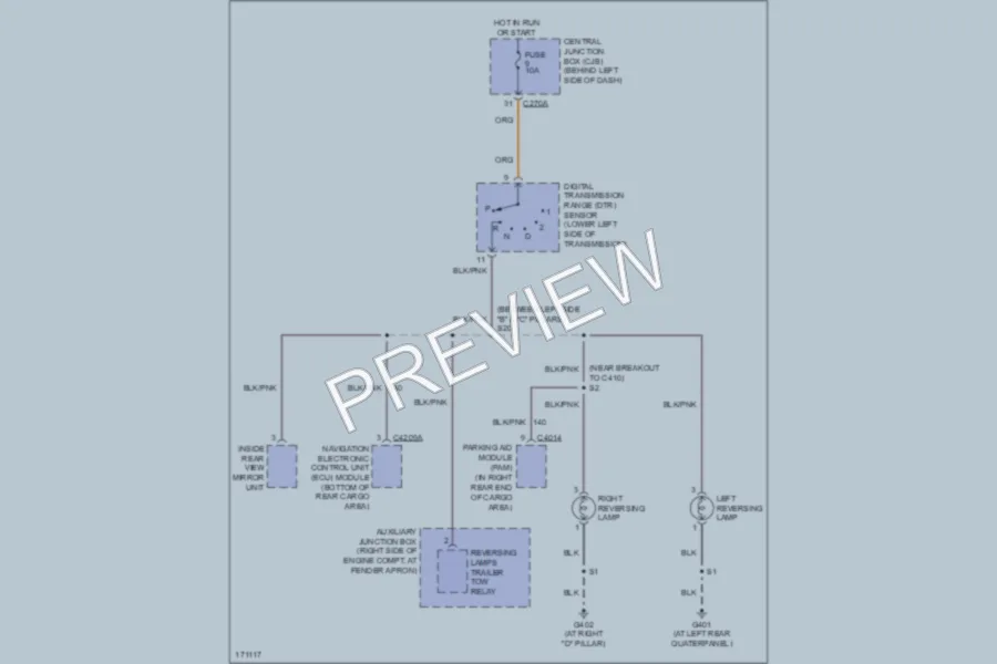 2003 Lincoln Aviator Exterior Lights wiring diagram preview