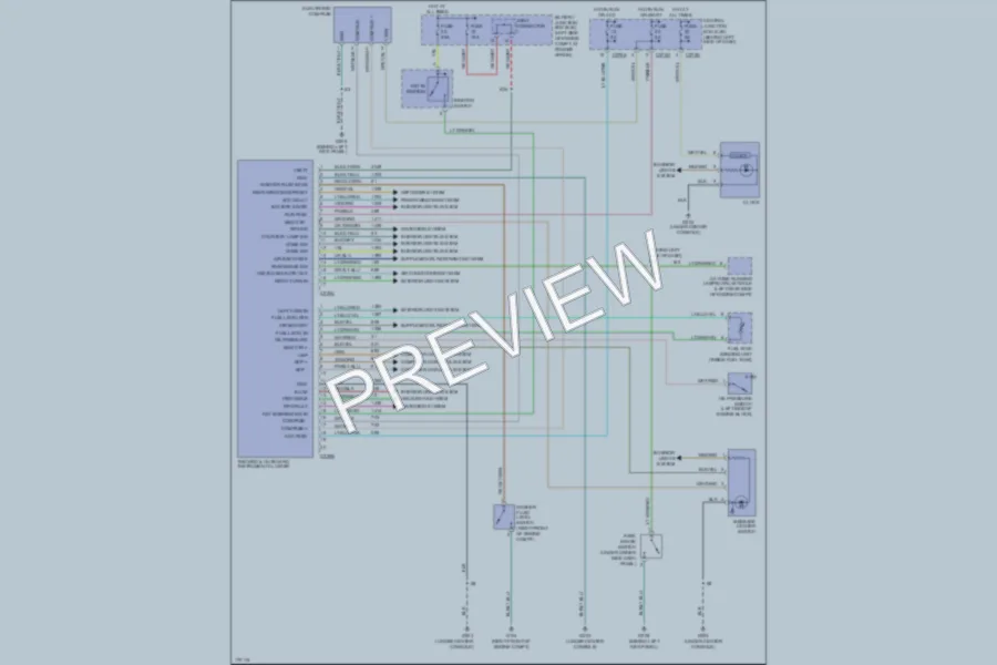 2003 Lincoln Aviator Instrument Cluster wiring diagram preview