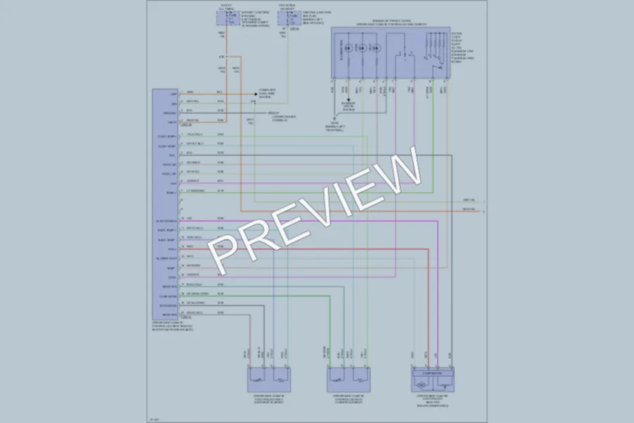 2003 Lincoln Aviator Power Seats wiring diagram preview