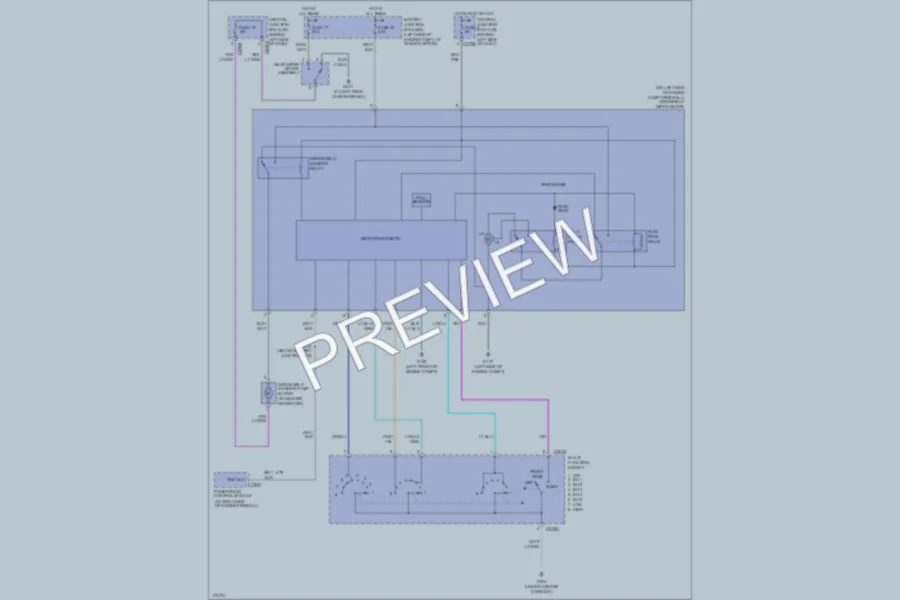 2003 Lincoln Aviator Wiper Washer wiring diagram preview