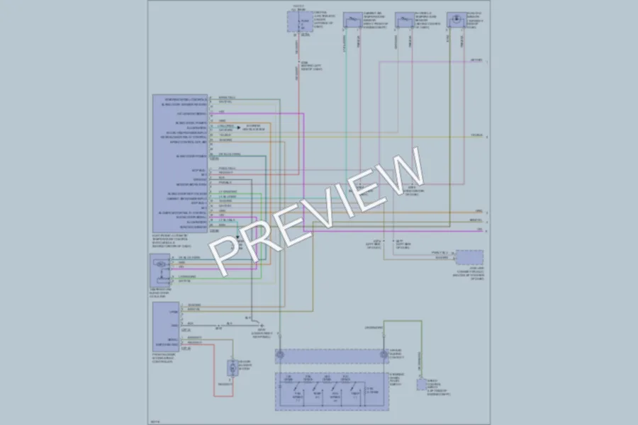 2003 Lincoln Blackwood Air Conditioning wiring diagram preview