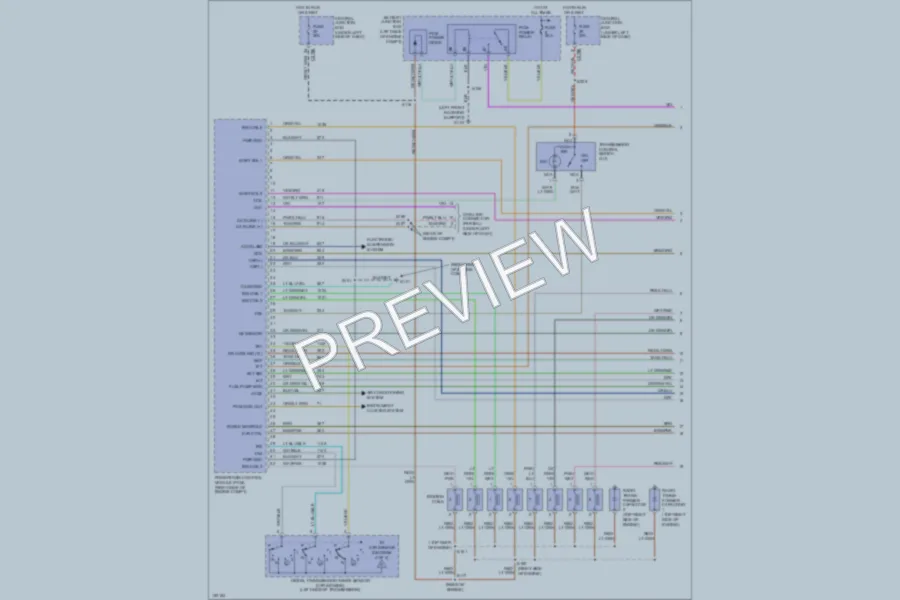 2003 Lincoln Blackwood Engine Performance wiring diagram preview