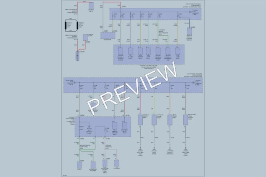 2003 Lincoln Blackwood Power Distribution wiring diagram preview