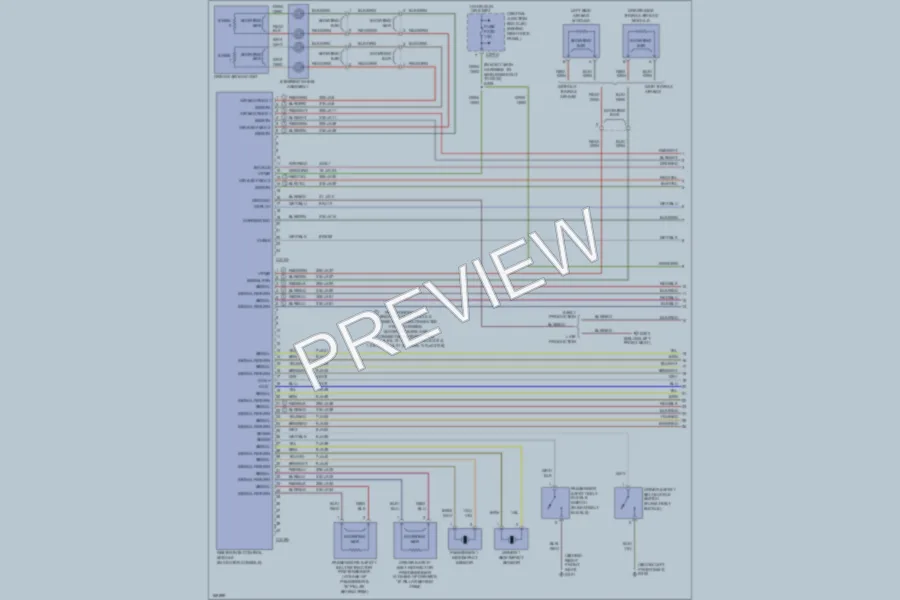 2003 Lincoln LS Supplemental Restraints wiring diagram preview
