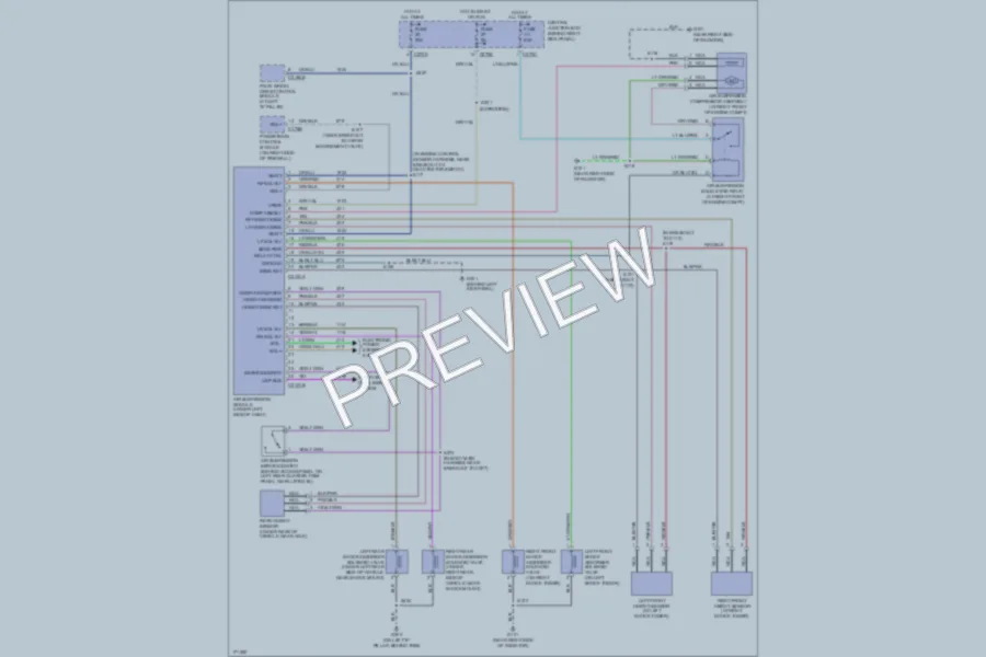 2003 Lincoln Navigator Electronic Suspension wiring diagram preview