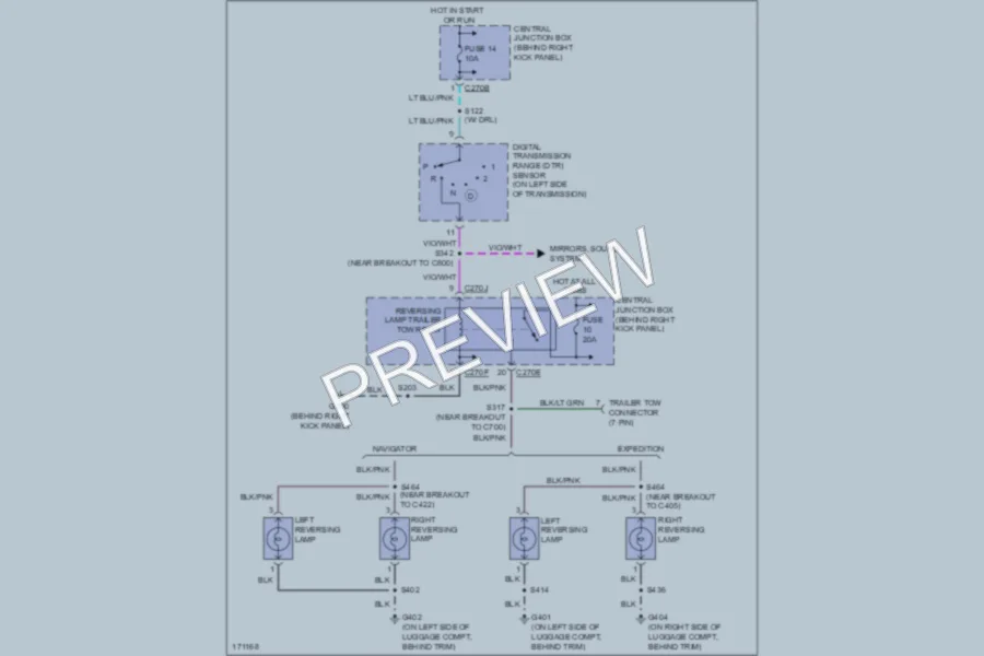 2003 Lincoln Navigator Exterior Lights wiring diagram preview