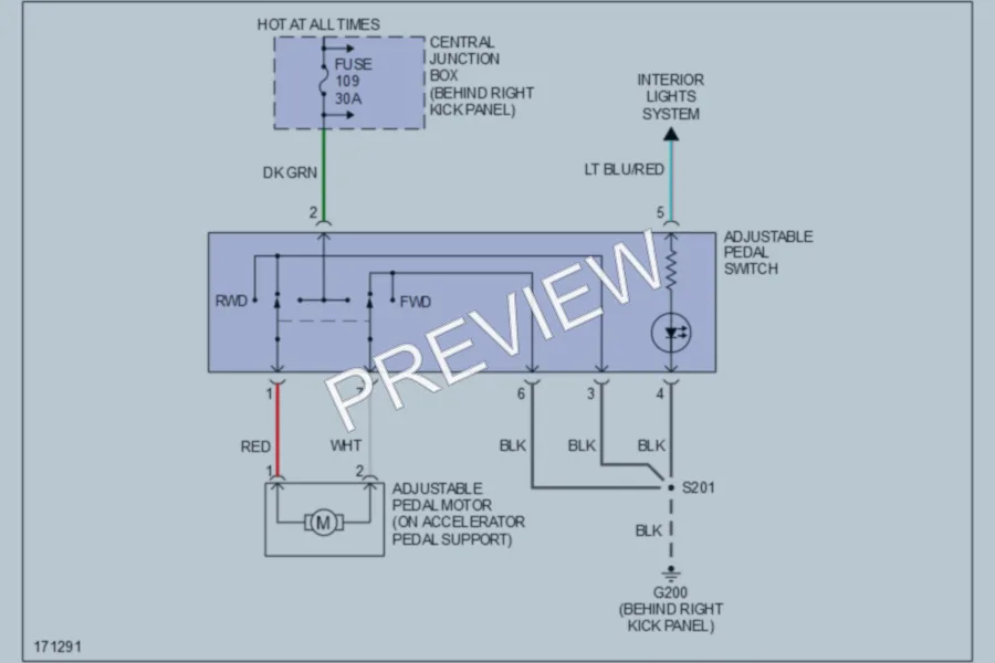 2003 Lincoln Navigator Power Seats wiring diagram preview