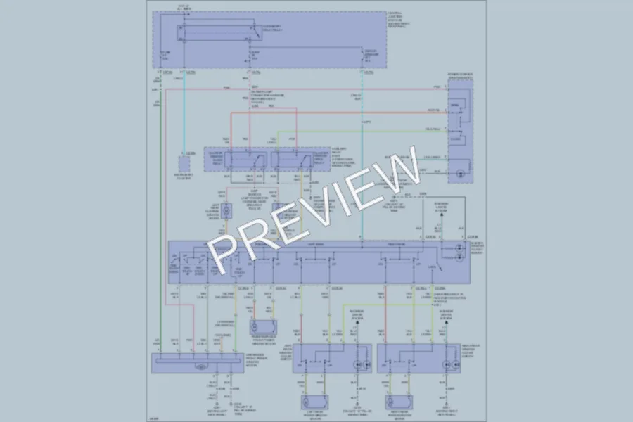 2003 Lincoln Navigator Power Windows wiring diagram preview