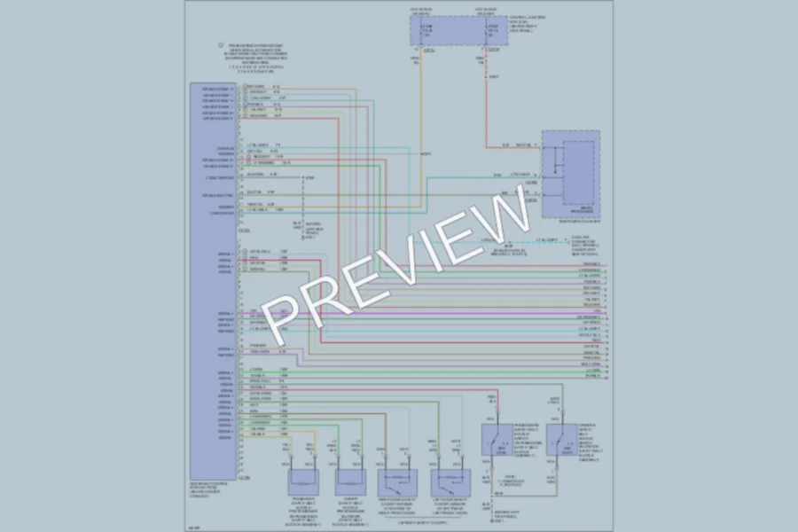 2003 Lincoln Navigator Supplemental Restraints wiring diagram preview
