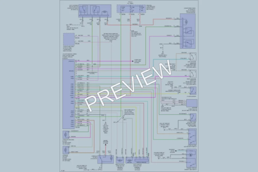 2003 Lincoln Navigator Trunk Tailgate Fuel Door wiring diagram preview