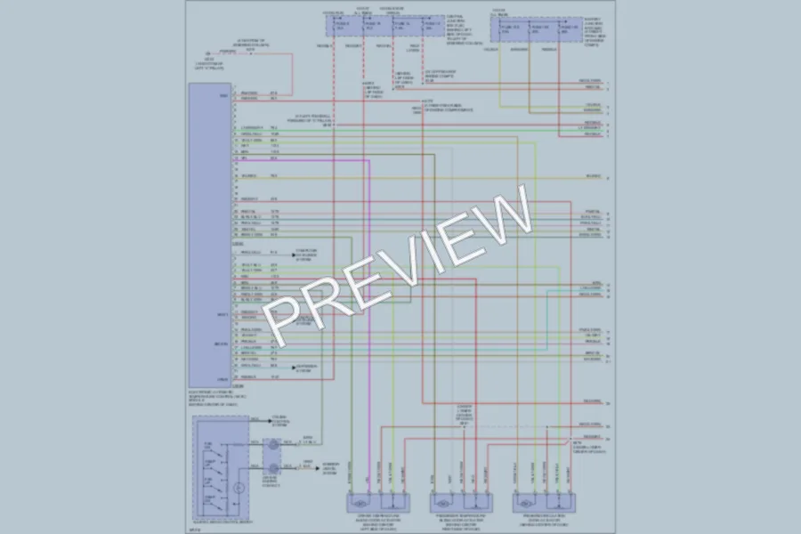 2003 Lincoln TownCar Air Conditioning wiring diagram preview