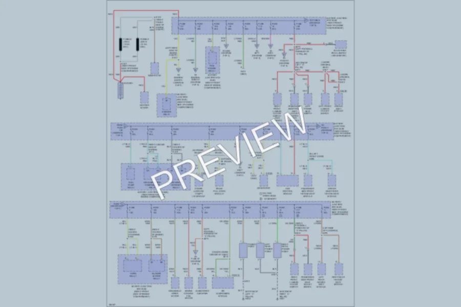 2003 Lincoln TownCar Power Distribution wiring diagram preview