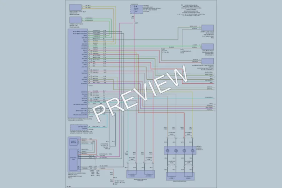 2003 Lincoln TownCar Supplemental Restraints wiring diagram preview