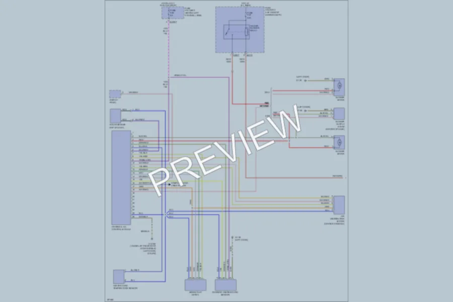 2003 MINI Cooper Air Conditioning wiring diagram preview