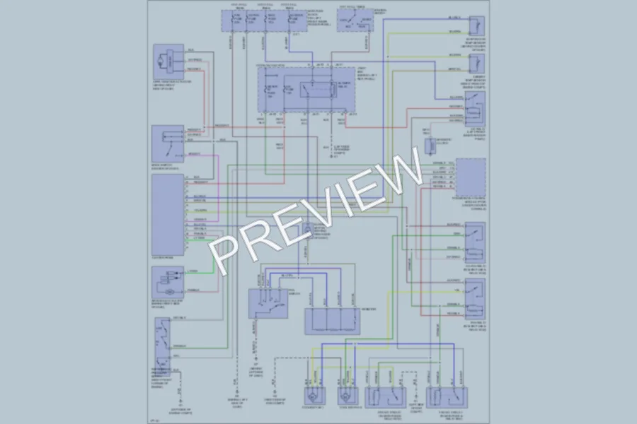 2003 Mazda 6 Air Conditioning wiring diagram preview