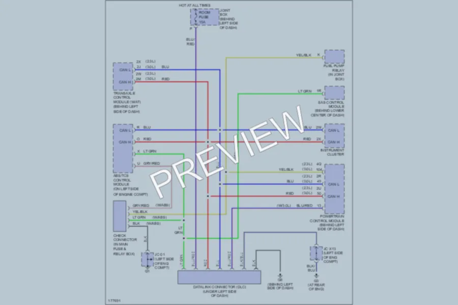 2003 Mazda 6 Computer Data Lines wiring diagram preview