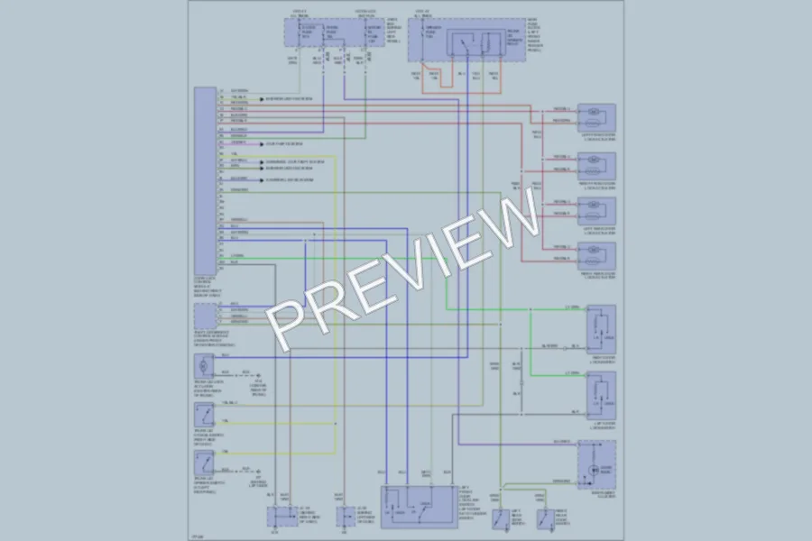 2003 Mazda 6 Power Door Locks wiring diagram preview
