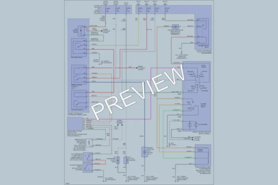 2003 Mazda B3000 Air Conditioning wiring diagram preview