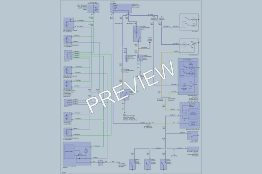 2003 Mazda Protege Interior Lights wiring diagram preview