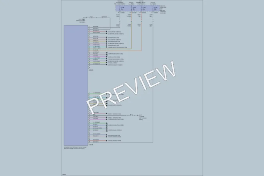 2003 Mazda Tribute Body Control Modules wiring diagram preview