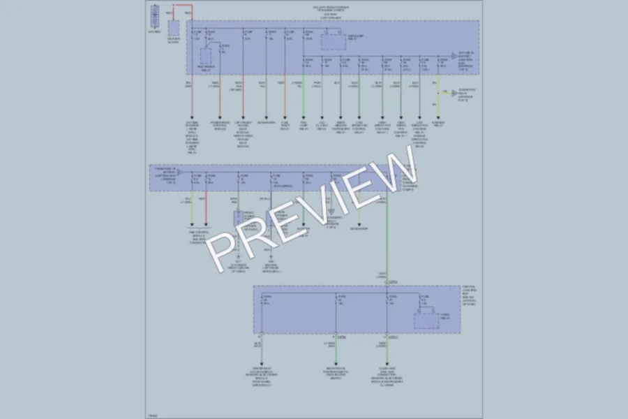 2003 Mazda Tribute Power Distribution wiring diagram preview