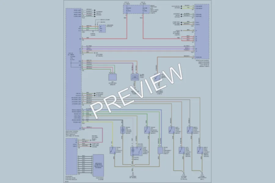 2003 MercedesBenz C230 Anti Theft wiring diagram preview