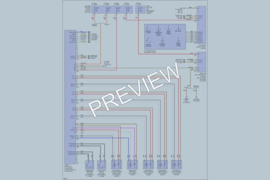 2003 MercedesBenz C240 Memory Systems wiring diagram preview